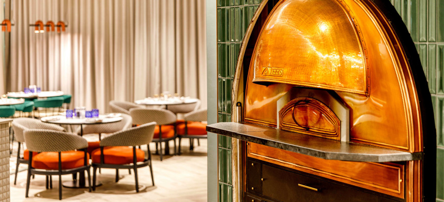 Holiday Inn Manchester Airport HI MAN Pizza Oven Close Up