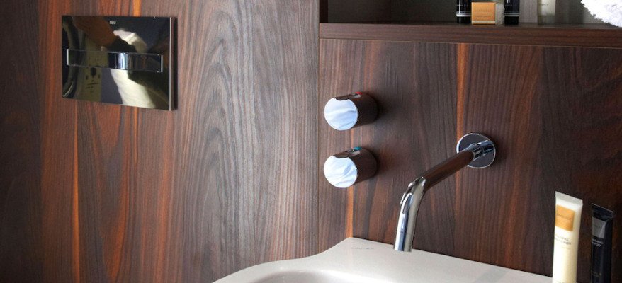 BLOC Hotel Gatwick Airport Bloc Hotel Sink Toilet Toiletries
