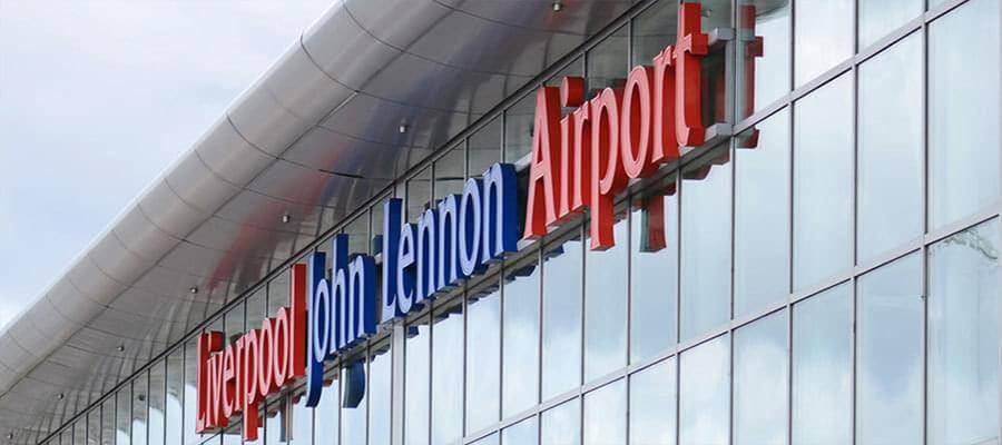 Liverpool John Lennon Airport Liverpool Airport Sign