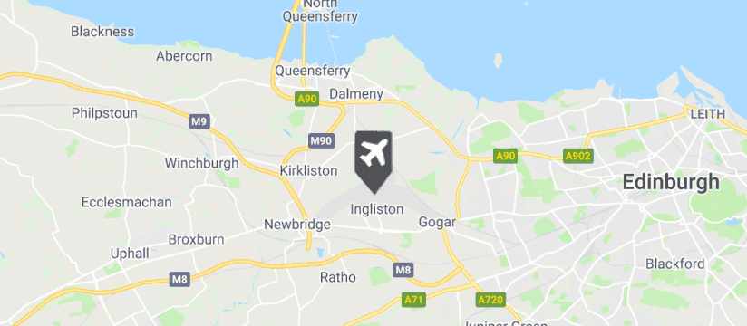 Edinburgh Airport map