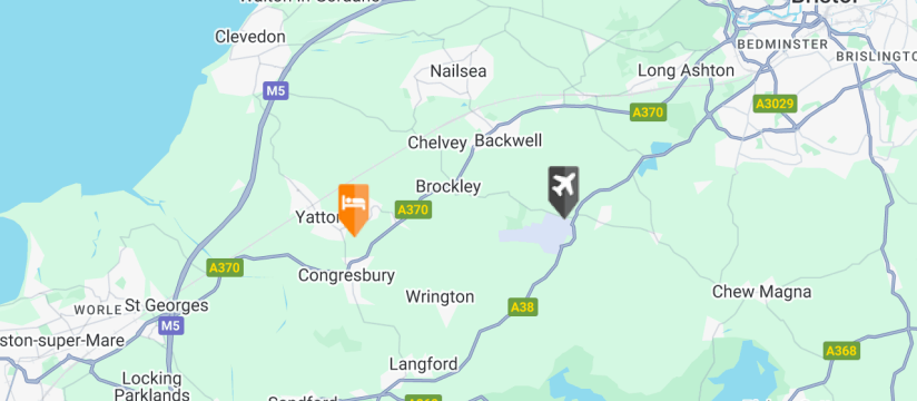 DoubleTree By Hilton Cadbury House, Bristol Airport map
