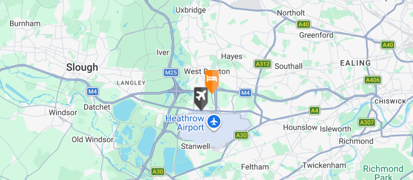 Holiday Inn M4J4, Heathrow Airport map
