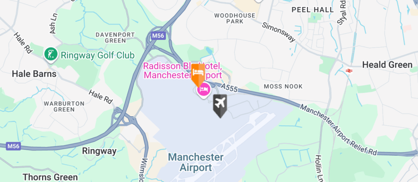Holiday Inn, Manchester Airport map