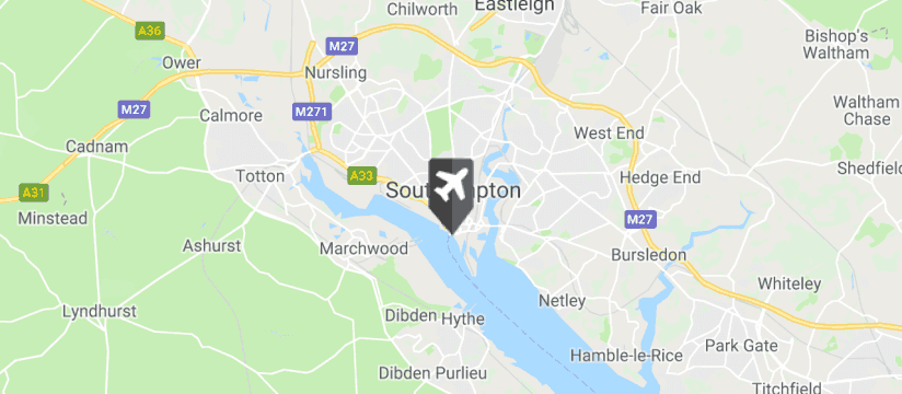 Southampton Port map