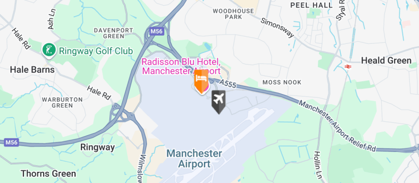 Tribe Hotel, Manchester Airport map