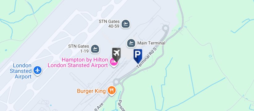 APH Meet and Greet Forecourt, Stansted Airport map
