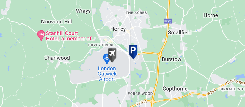 APH Meet & Greet South Terminal, Gatwick Airport map