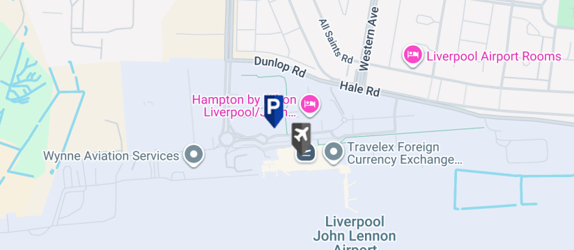 APL Meet & Greet, Liverpool John Lennon Airport map