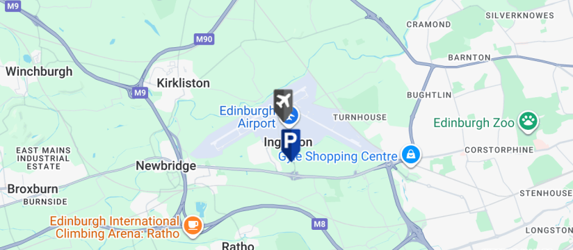 Drop & Go, Edinburgh Airport map