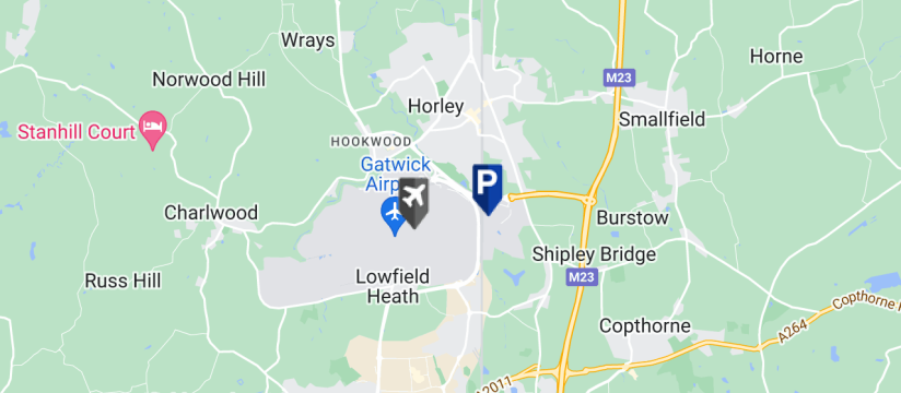 I Love Meet & Greet Valet, Gatwick Airport map