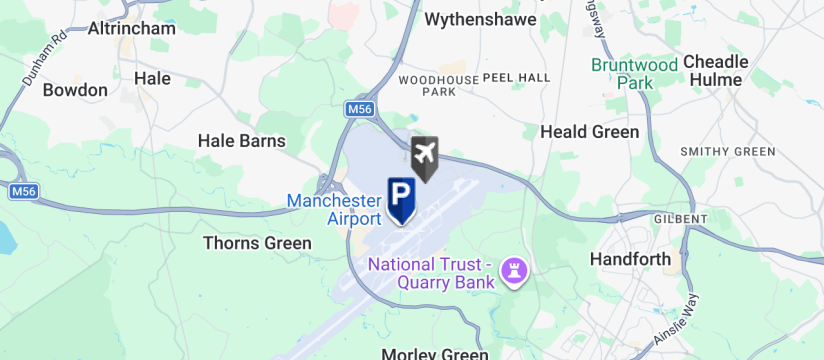 VIP Meet & Greet, Manchester Airport map